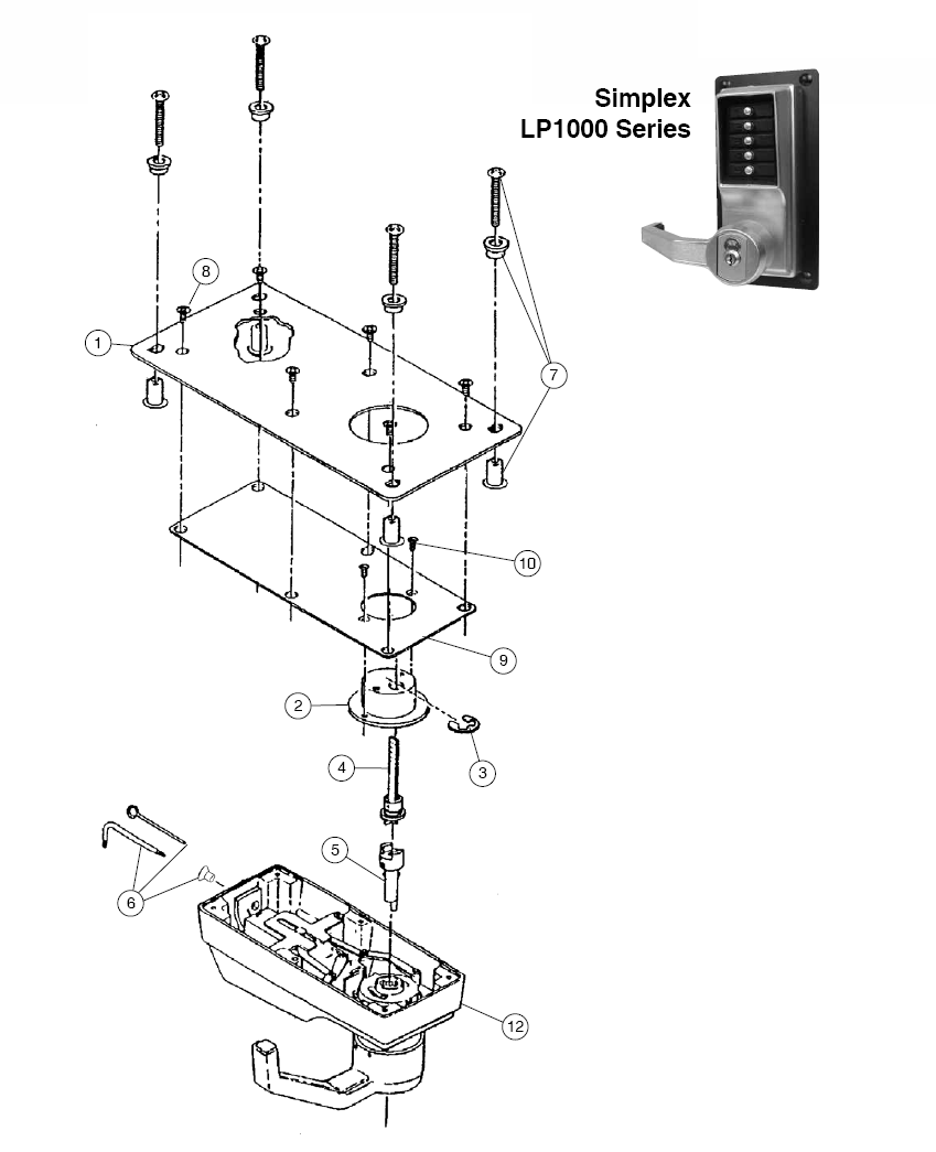 LP1000 Series Parts: Assured Lock Keyless & Locker Lock Store l EST 1997