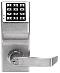 DL2700WP26D Trilogy Lever W/ Schlage Cyl. 100 User Codes Weather Proof Satin Chrome
